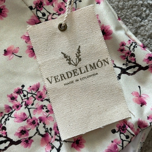 Verde Limon Banes High Waisted Bikini Bottom in Floral - Picture 3 of 5